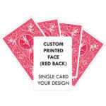 CUSTOM PRINTED BICYCLE RED BACK PLAYING CARD