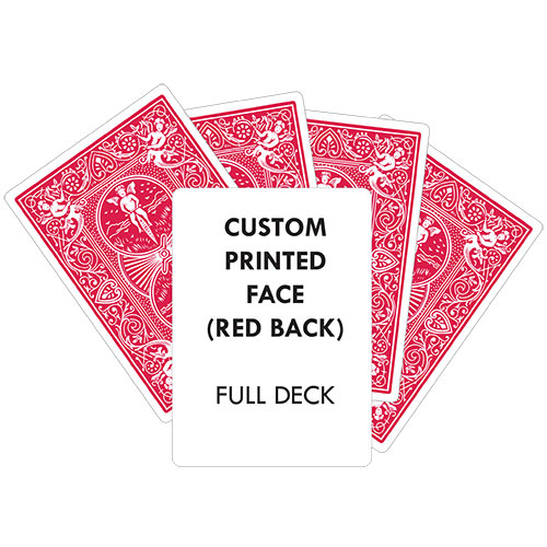 Custom Printed Red Back Bicycle Playing Cards