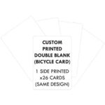 Personalised double blank bicycle cards printed
