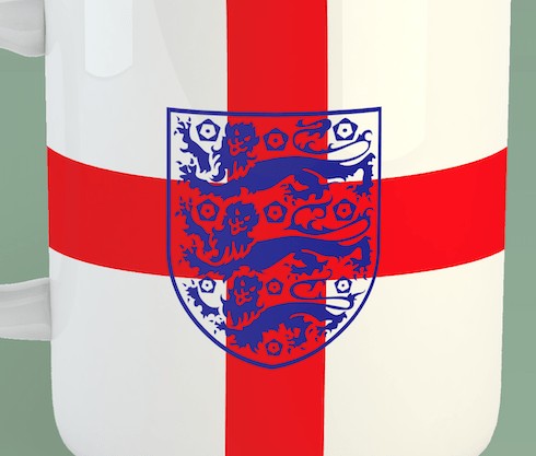 England three lions mug