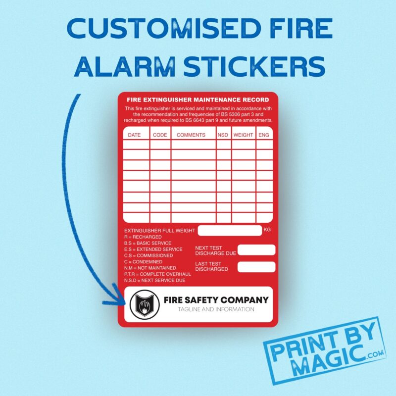 Personalised Fire Safety Sticker