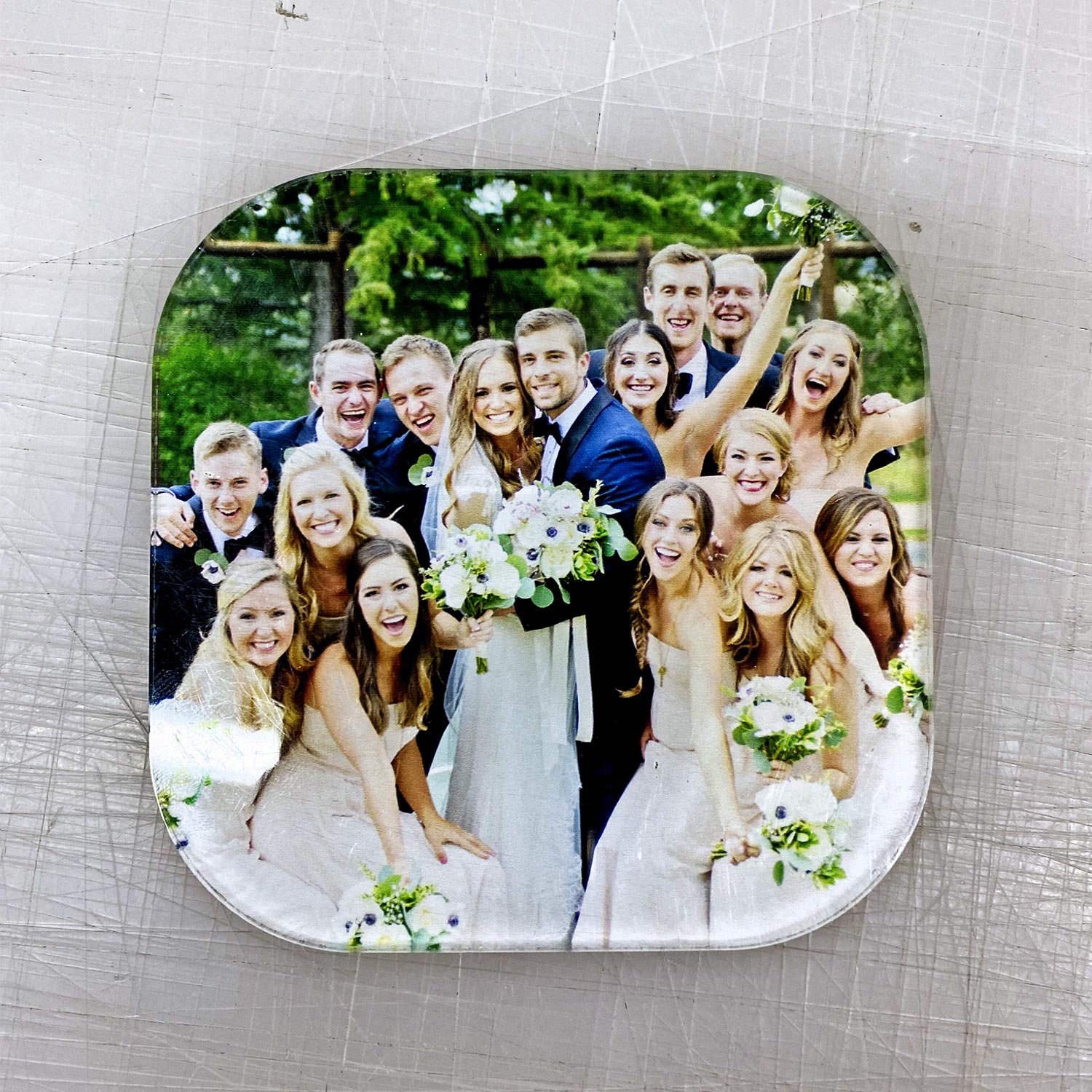 personalised coaster printing for weddings and events with family stockport manchester uk
