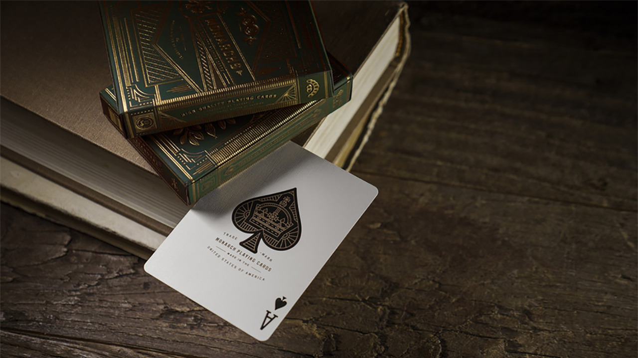 Monarch Playing Cards (Green) by theory11