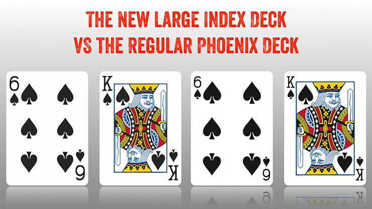 Phoenix Deck Large Index (Blue) by Card-Shark