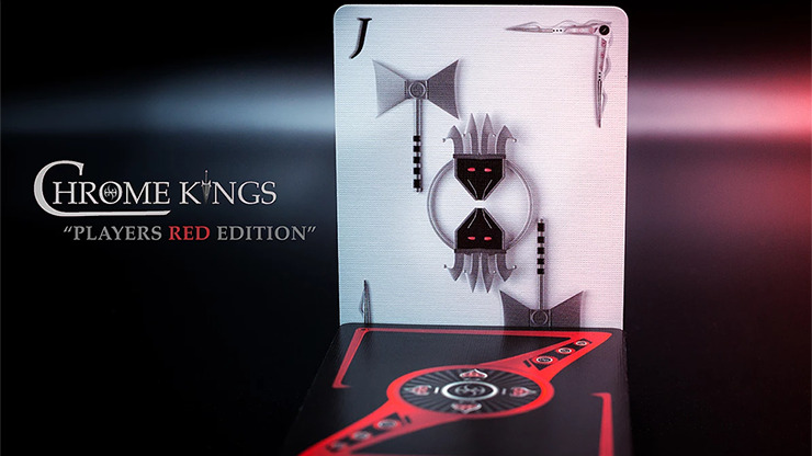 Chrome Kings Limited Edition Playing Cards (Players Red Edition) by De'vo vom Schattenreich and Handlordz