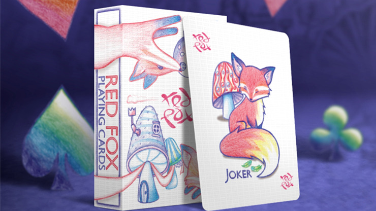 Red Fox Playing Cards (Purple)