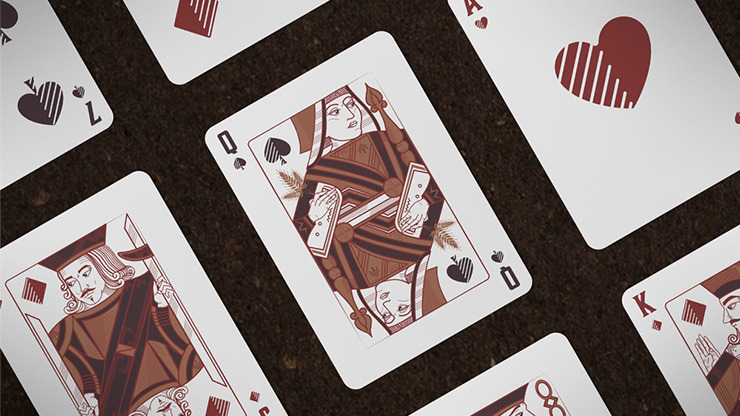 Hops & Barley (Copper) Playing Cards by JOCU Playing Cards