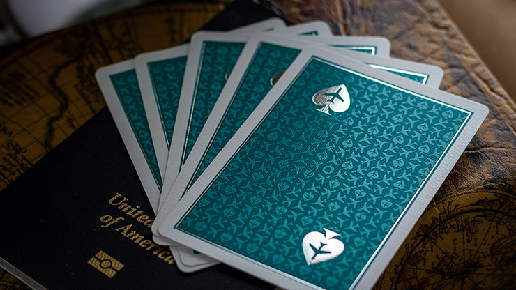 Limited Edition Lounge in Terminal Teal by Jetsetter Playing Cards