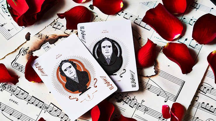 Piano Player Three-Key Edition Playing Cards by Bocopo