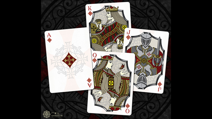 Bicycle Stronghold Crimson Playing Cards
