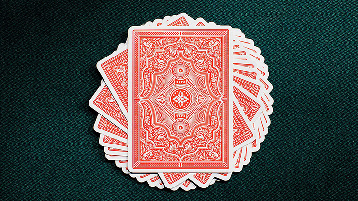 Red V2 Cohorts (Luxury-pressed E7) Playing Cards