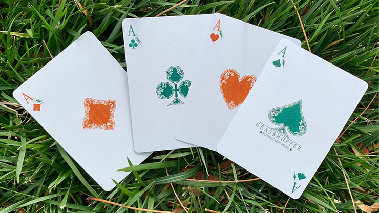 Grasshopper Dark (Jade) Playing Cards