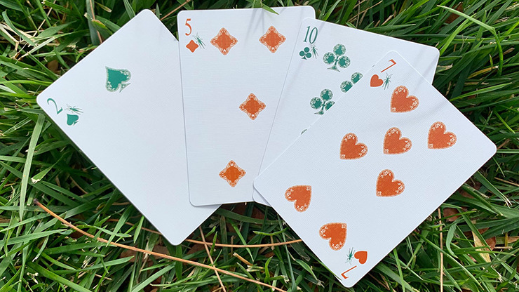 Gilded Grasshopper Dark (Olive) Playing Cards