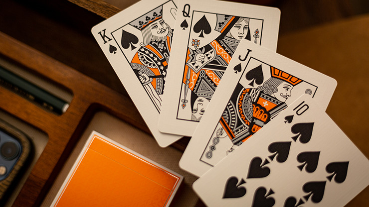 Lounge Edition in Hangar (Orange) by Jetsetter Playing Cards