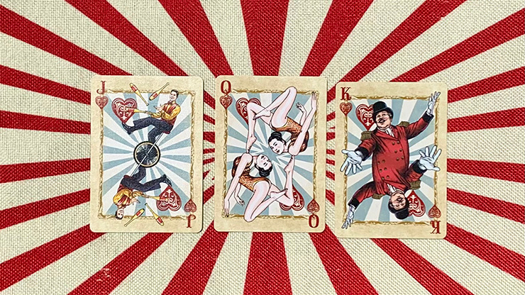 Stripper Bicycle Circus Nostalgic Playing Cards