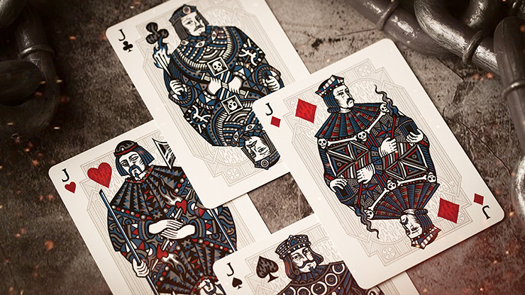 Sacred Fire (Sapphire Blaze) Playing Cards by Riffle Shuffle