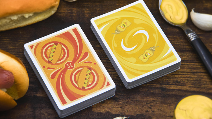 Hot Dog & Mustard Combo (Half-Brick Food Truck) Playing Cards by Fast Food Playing Cards