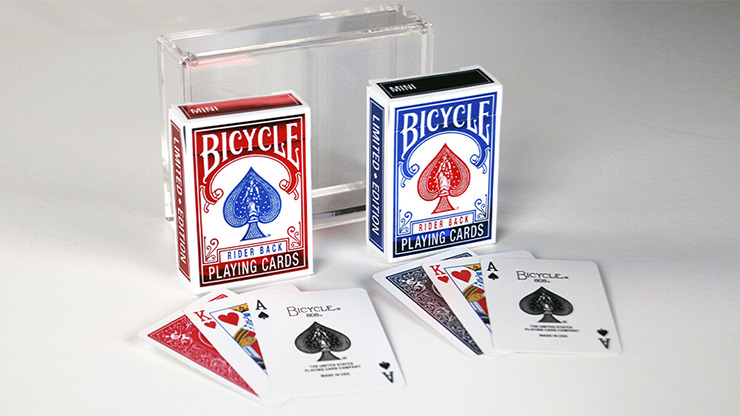 Bicycle Rider Back Mini Limited Edition (2 Pack With Foil Tucks In Carat Case) by US Playing Card Co
