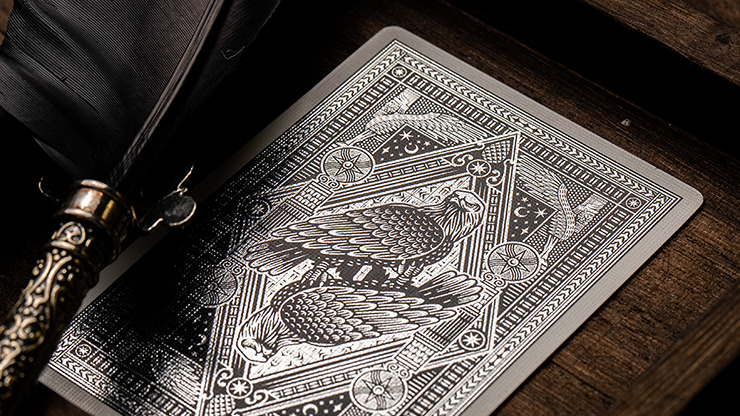 The Great Creator: Sky (Silver Foil) Edition Playing Cards by Riffle Shuffle