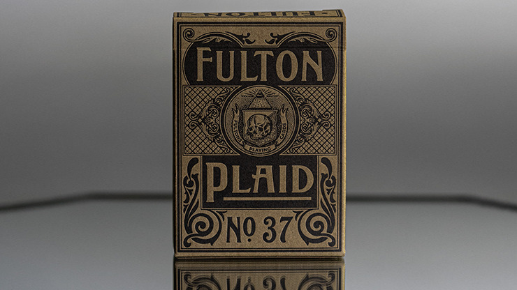 Fulton Plaid (Bourbon Brown) Playing Cards