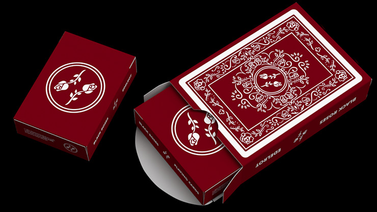 Black Roses Edelrot Mini Playing Cards (Collector's Box)