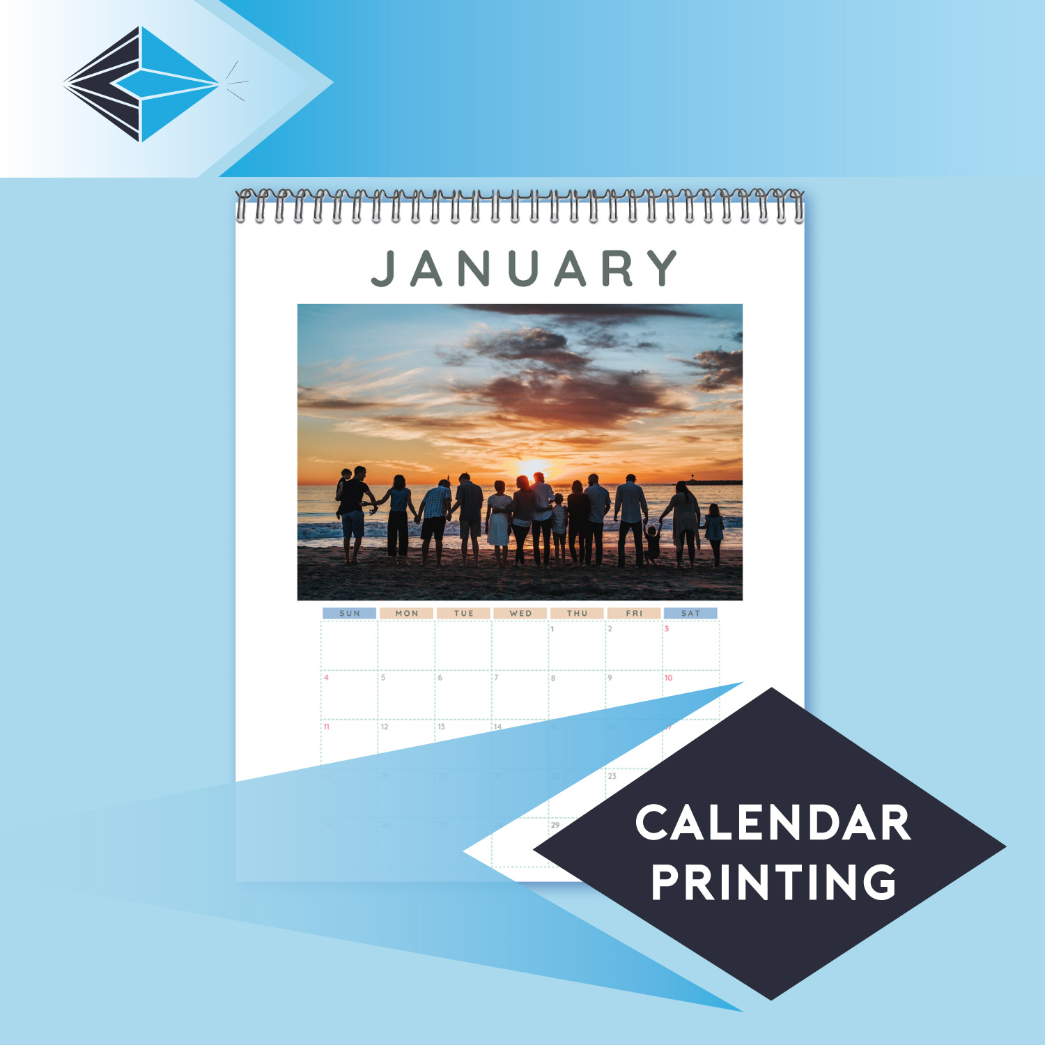 Calendar Printing - Personalised Photo Calendar