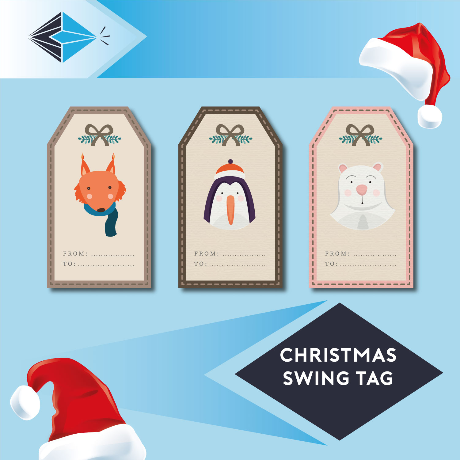 Christmas Swing Tags - 10 Pack