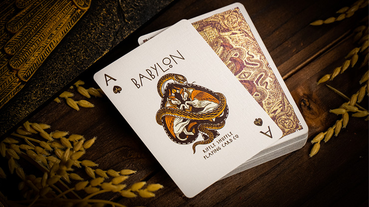 Babylon Golden Wonders Foiled Edition Playing Cards by Riffle Shuffle