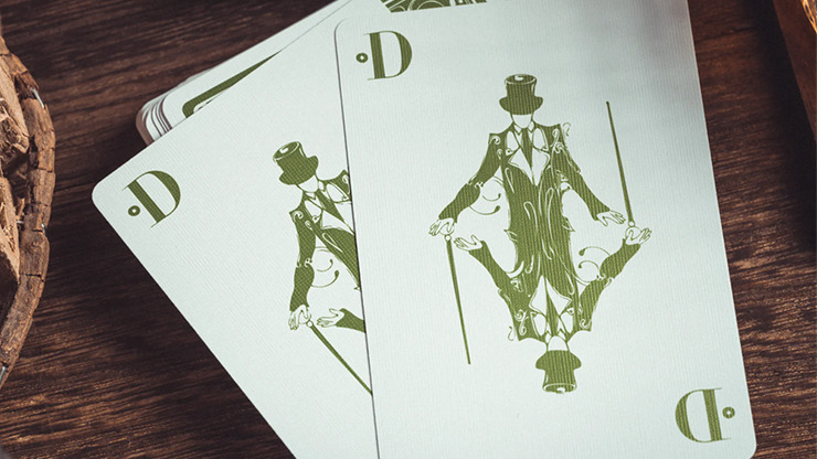 Smoke & Mirrors V8, Green (Standard) Edition Playing Cards by Dan