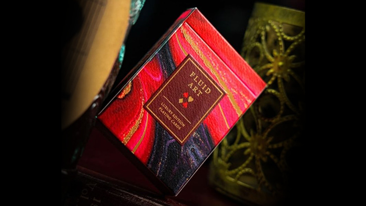 Fluid Art Red (Luxury Edition) Playing Cards