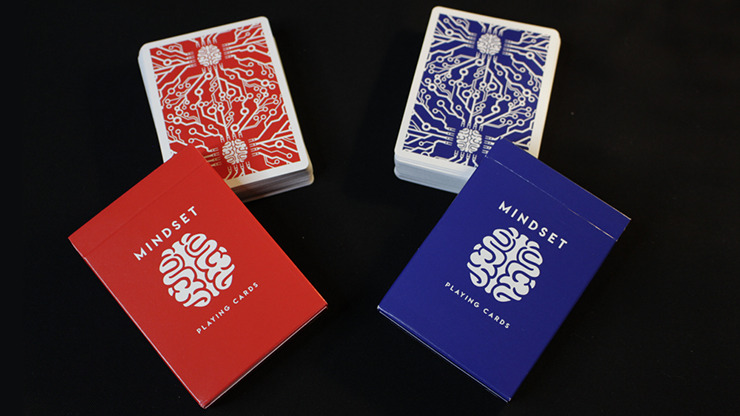 Mindset Duo 1 Red and 1 Blue Set Playing Cards (Marked) by Anthony Stan
