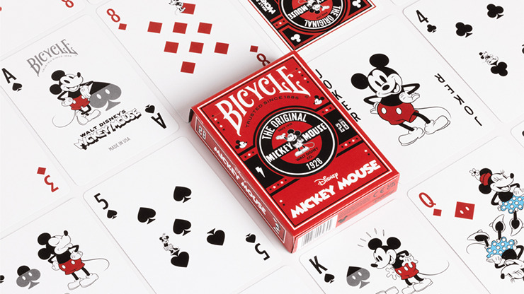 Bicycle Disney Classic Mickey Mouse (Red) by US Playing Card Co.