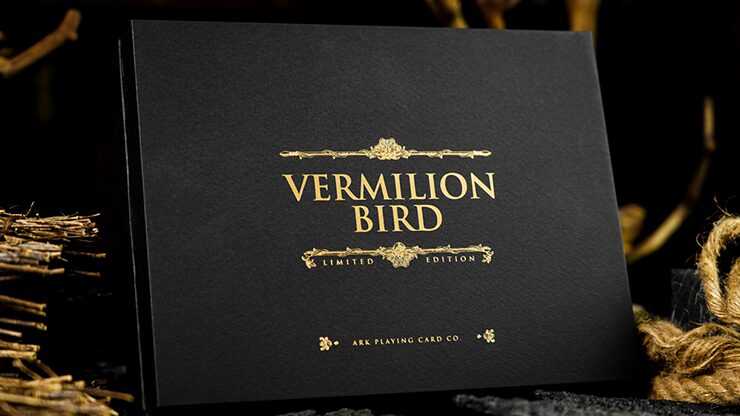 Vermilion Bird Black Gold Box Set by Ark Playing Cards