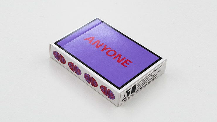 Purple/Red Cap Logo ANYONE Playing Cards